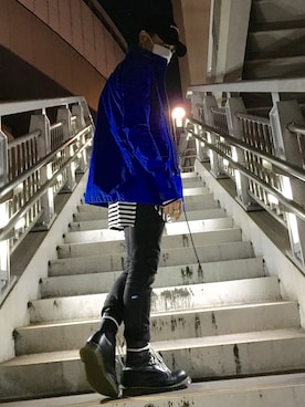 「wjk（ダヴルジェイケイ）のアイテム（ジャケット/アウター）」を使った、ともじさん（メンズ・177cm）の春コーディネート