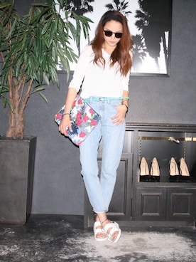 「AZUL ENCANTO」｜「アイテム（サンダル）」を使った、♡…Mさん（レディース・162cm）の春コーディネート