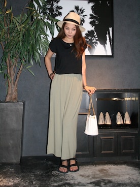 「アイテム（帽子）」を使った、♡…Mさん（レディース・162cm）の春コーディネート