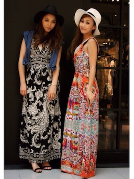 「アイテム（キャップ）」を使った、♡…Mさん（レディース・162cm）の夏コーディネート