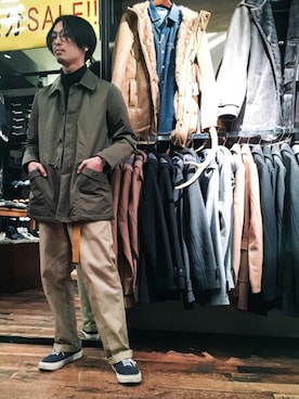 「GGD（ジージーディー）のアイテム」を使った、GGD町田店さん（メンズ・172cm）の秋コーディネート