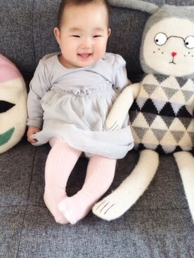 「おめかしコーデ」｜littleさん（キッズ・70cm）の春コーディネート