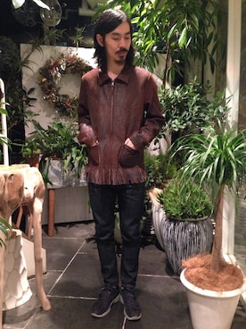 「アイテム（その他アウター）」を使った、TAKUMA FUJIMOTO さん（メンズ・175cm・20代）の春コーディネート