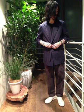 「umit benan（ウミットベナン）のアイテム（ジャケット/アウター）」を使った、TAKUMA FUJIMOTO さん（メンズ・175cm）の春コーディネート