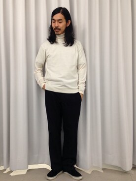 「AURALEE」｜TAKUMA FUJIMOTO さん（メンズ・175cm）の秋コーディネート