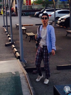 「East Harbour Surplus（イーストハーバーサープラス）のアイテム」を使った、kwakkyunghoさん（メンズ・183cm）の冬コーディネート