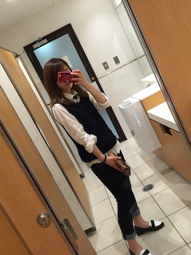 「Honeys（ハニーズ）のアイテム（ドレスシューズ）」を使った、kumi.tさん（レディース・156cm）の秋コーディネート