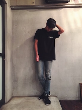 「Time is on（タイムイズオン）のアイテム」を使った、Tokitaさん（メンズ・182cm）の夏コーディネート