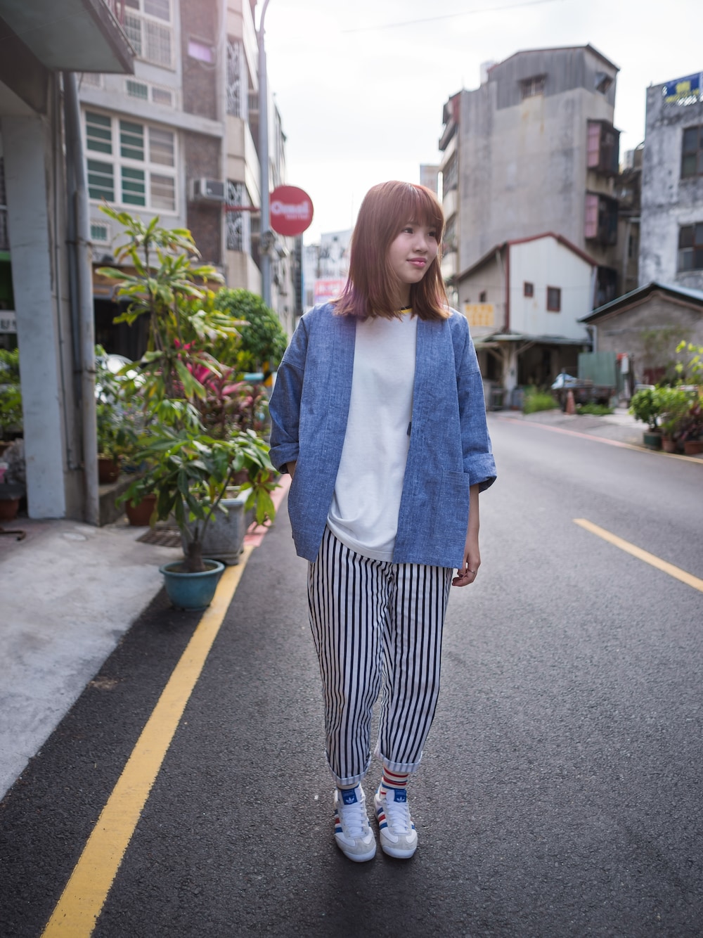 「plain-me」｜「plain-meの霜降棉織綁帶NORAGI外套（その他、その他）」を使った、plain-me_tnさん（レディース・166cm）の春コーディネートの1枚目の写真