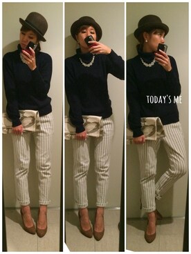 asmさん（レディース・161cm）の冬コーディネート