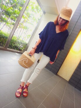 asmさん（レディース・161cm）の夏コーディネート