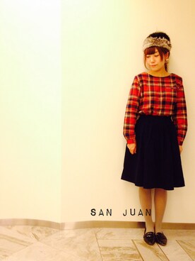 「Casselini（キャセリーニ）のアイテム（ニットキャップ/ビーニー）」を使った、yuuka☺︎さん（レディース・153cm）の秋コーディネート