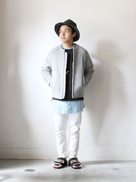 「bukht」｜「アイテム（ブルゾン）」を使った、citylightsさん（メンズ・165cm）の冬コーディネート