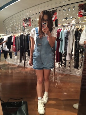 「GIVENCHY」｜「アイテム（オールインワン・サロペット）」を使った、c͙a͙r͙a͙さん（レディース・160cm）の夏コーディネート