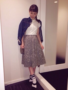 「A.P.C.（アーペーセー）のアイテム（その他アウター）」を使った、miyuuさん（レディース・165cm）の春コーディネート