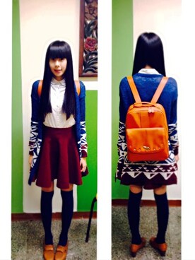 「autumn look」｜「アイテム（その他シューズ）」を使った、Blueさん（レディース・170cm）の秋コーディネート