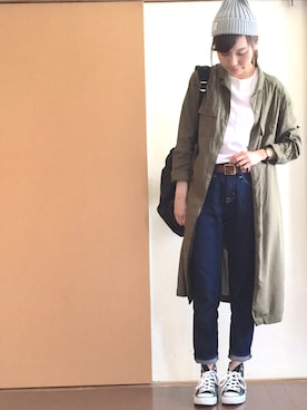 花*さん（レディース・160cm）の春コーディネート