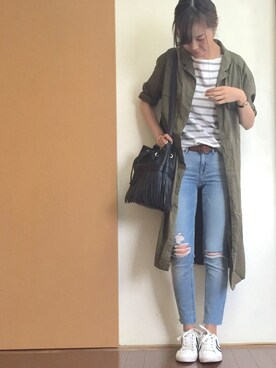 花*さん（レディース・160cm）の夏コーディネート