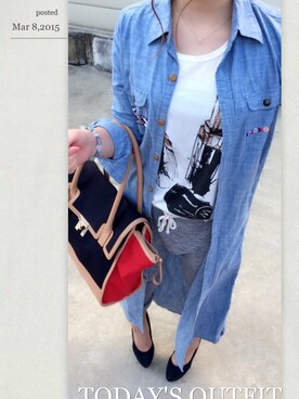 rie kさん（レディース・155cm）の春コーディネート