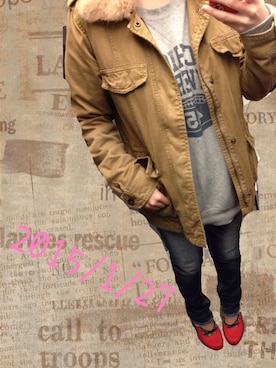 *chibi*さん(レディース・152cm)の冬コーディネート