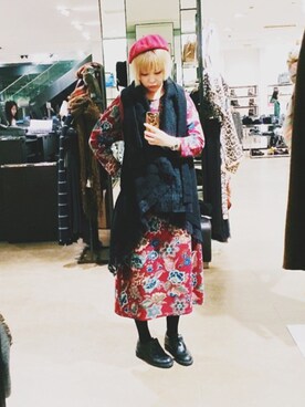 「initial（イニシャル）のアイテム（ベスト）」を使った、yixuanさん（レディース・163cm）の夏コーディネート