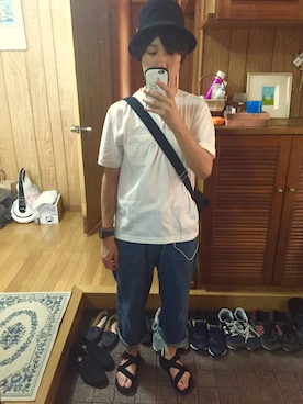 「G-SHOCK」｜ふたごのおとうとさん（メンズ・167cm）の夏コーディネート