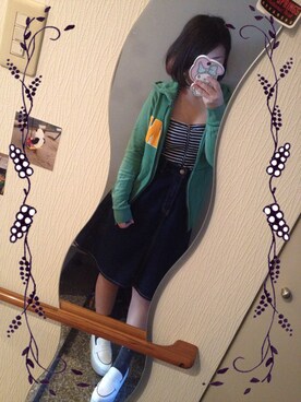 「MOUSSY（マウジー）のアイテム（デニムスカート、その他）」を使った、sayaka♫さん（レディース・152cm）の春コーディネート