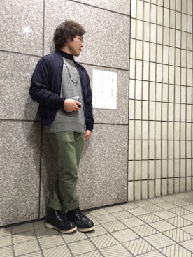 「EDIFICE（エディフィス）のアイテム（財布/小物）」を使った、SEIJUさん（メンズ・165cm）の冬コーディネート