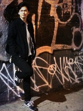 「スイングトップ」｜「Levi's（リーバイス）のアイテム」を使った、Takamatsu Matty Shunさん（メンズ・180cm）の秋コーディネート