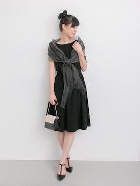 「アイテム（ストール/ショール）」を使った、☆シルビ☆さん（レディース・168cm）の春コーディネート