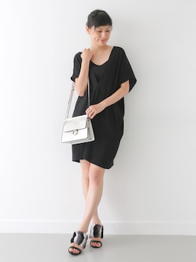 「シルバーバッグ」｜☆シルビ☆さん（レディース・168cm）の夏コーディネート