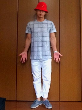 「切りっぱなし」｜「アイテム（アナログ腕時計）」を使った、iizakaさん（メンズ・167cm）の夏コーディネート