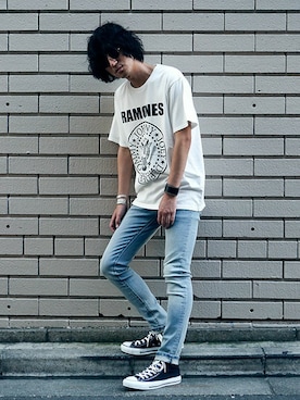 「April77(エイプリルセブンティセブン)のアイテム」を使った、nano・universe men's STAFFさん(メンズ・173cm)の夏コーディネート