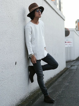 「April77(エイプリルセブンティセブン)のアイテム」を使った、nano・universe men's STAFFさん(メンズ・173cm)の夏コーディネート