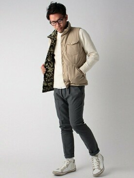 KISHIさん（メンズ・173cm）の冬コーディネート