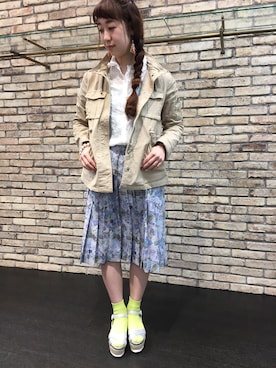 「AS KNOW AS」｜「アイテム（ジャケット/アウター）」を使った、moriさん（レディース・161cm）の春コーディネート