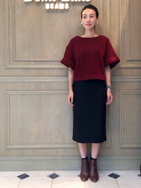 「アイテム（イヤリング）」を使った、Horinoさん（レディース・162cm）の夏コーディネート