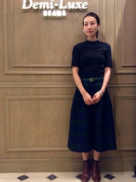 「ガウチョパンツ」｜Horinoさん（レディース・162cm）の夏コーディネート