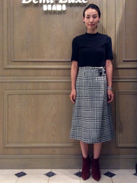 「rada（ラダ）のアイテム」を使った、Horinoさん（レディース・162cm）の秋コーディネート