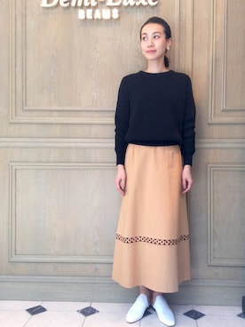 「VONDEL（フォンデル）のアイテム」を使った、Horinoさん（レディース・162cm）の冬コーディネート