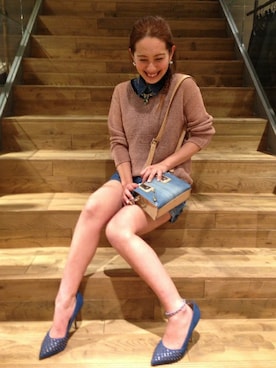 「DIESEL（ディーゼル）のアイテム（サロペット/オーバーオール）」を使った、haruhiさん（レディース・153cm）の春コーディネート