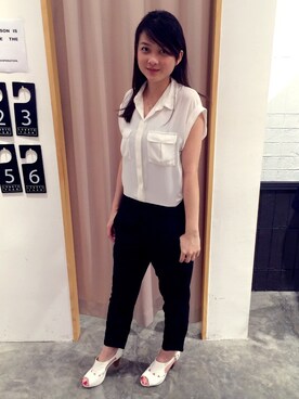 「BLISS POINT（ブリスポイント）のアイテム（つなぎ/オールインワン）」を使った、janiceさん（レディース・163cm）の秋コーディネート