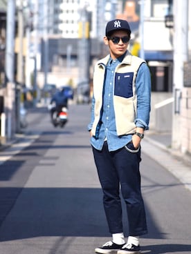 さたやんさん（メンズ・174cm）の春コーディネート