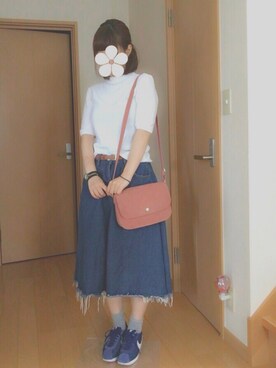 「sango（sango）のアイテム（腕時計）」を使った、ナツさん（レディース・158cm）の夏コーディネート