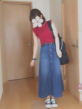 「sango（sango）のアイテム（腕時計）」を使った、ナツさん（レディース・158cm）の夏コーディネート