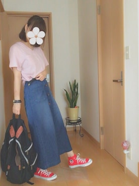 「アイテム（ハンドケア/ハンドクリーム）」を使った、ナツさん（レディース・158cm）の夏コーディネート