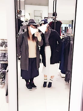 「adidas（アディダス）のアイテム（スニーカー、ブラック系）」を使った、GUPPYさん（レディース・155cm）の秋コーディネート