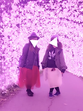 「OLIVER PEOPLES（オリバーピープルズ）のアイテム（メガネ、ブラウン系）」を使った、GUPPYさん（レディース・155cm）の冬コーディネート