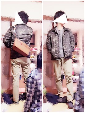 「COACH（コーチ）のアイテム（ショルダーバッグ、ブラウン系）」を使った、GUPPYさん（レディース・155cm）の冬コーディネート