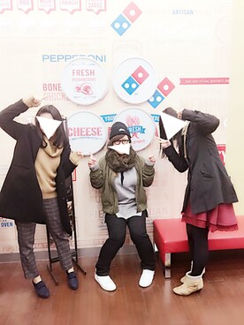 「adidas（アディダス）のアイテム（スニーカー、ホワイト系）」を使った、GUPPYさん（レディース・155cm）の冬コーディネート